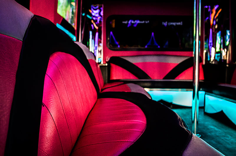 party bus neon lighting